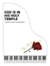 GOD IS IN HIS HOLY TEMPLE ~ SATB w/organ acc - LM1097